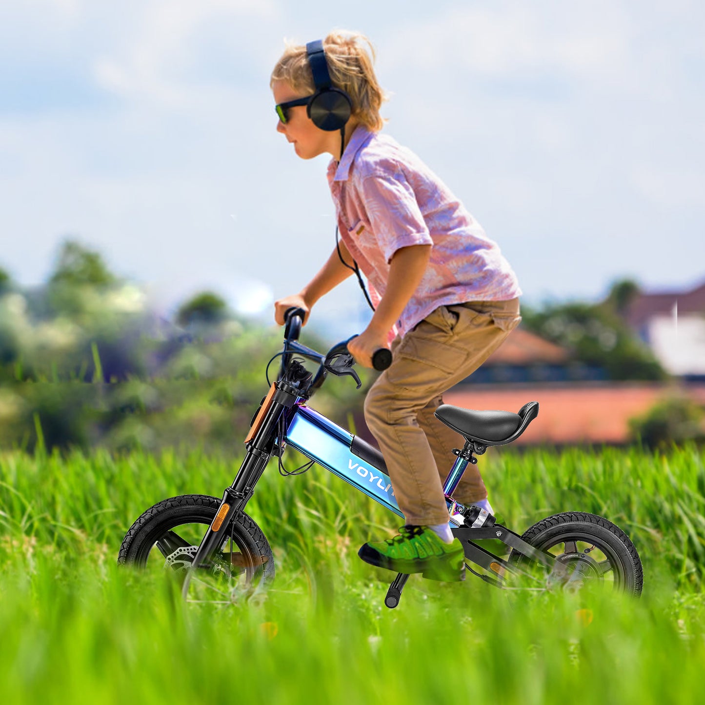 Voylite C1X Electric Balance Bike for Kids Ages 4-10 (USA Available)